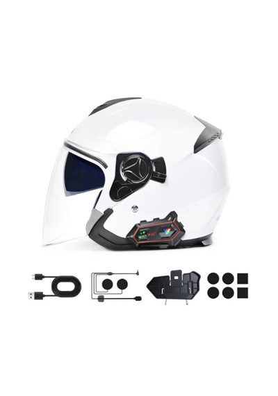 Y20 Max Bluetooth 5.3 Kablosuz Motosiklet Kask Intercom 15 Saat Kesintisiz Görüşme & Ipx6 Su Geçirmez