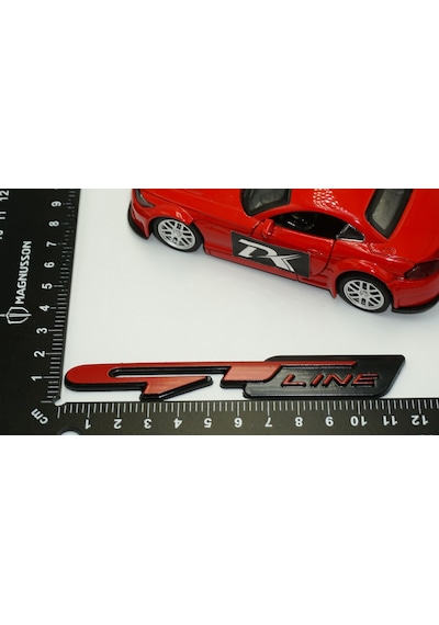 Dk Kia Gt Line Ön Panjur Vidalı 3d Kırmızı Siyah Metal Logo