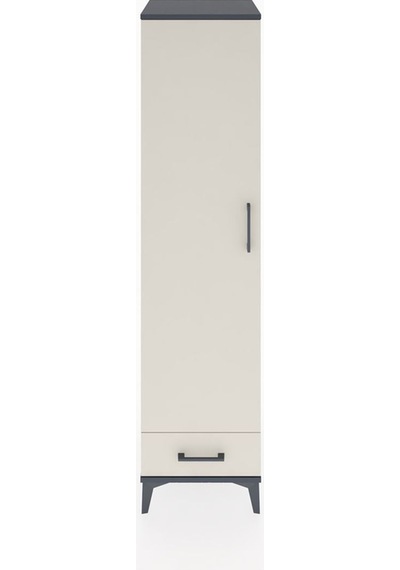 Hyperion Dolap 4 Raflı Tek Çekmeceli Tek Kapaklı 44x44x182 Antrasit-aytaşı Antrasit Hyperion Dolap 4 Raflı Tek Çekmeceli Tek Kapaklı 44x44x182 Antrasit-aytaşı Antrasit
