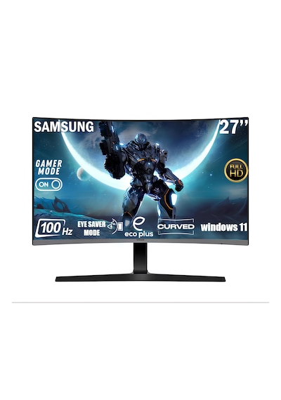 Samsung Essential 27'' 100hz Fullhd Curved Monitör Ls27d390gauxuf