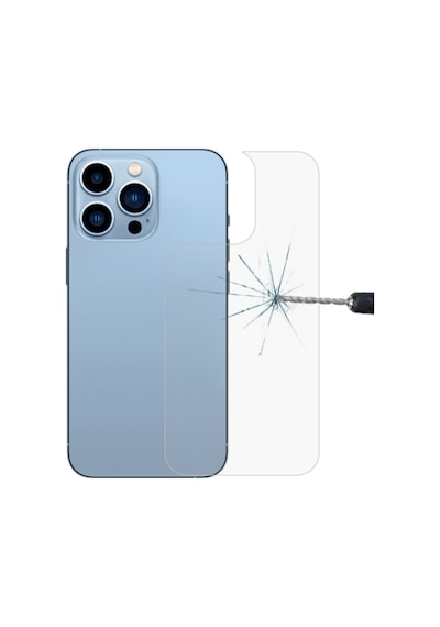 Ally Apple Uyumlu   iPhone 13 Pro Max 6.7 Tempered Şeffaf Arka Cam Koruyucu Şeffaf (523734790)