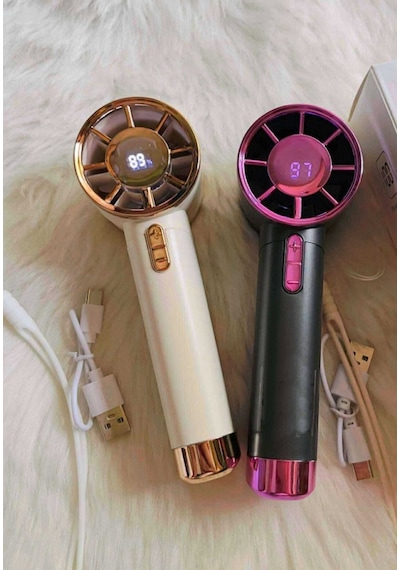 Fw50 Mini Turbo Jet Fan - Mini Şarjlı Vantilatör - Mini Fan Super Power 1 Adet