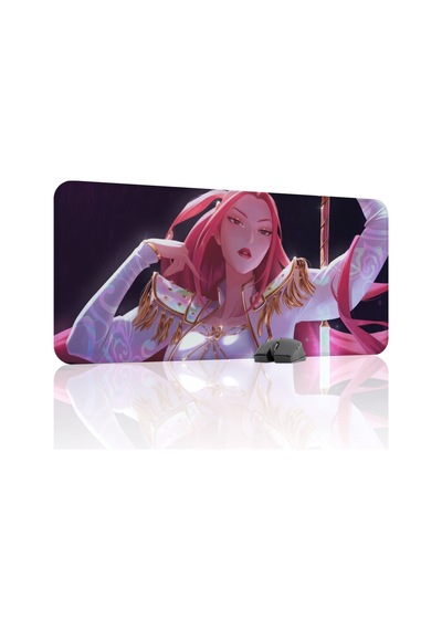 Kpop Demon Hunters Dikişli Kauçuk Oyuncu Mousepad V5 - 90x40 Xxl Gaming Mouse Pad
