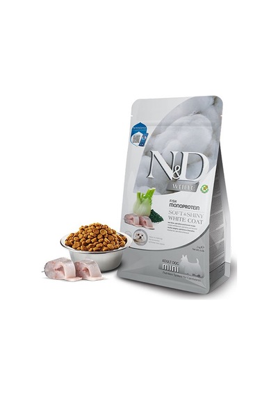 N&d White Levrek Spirulina Ve Rezeneli Küçük Irk Yetişkin Köpek Maması 5 Kg 106-10086.04