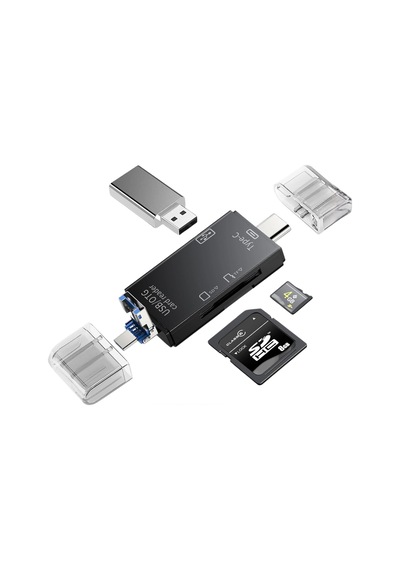 Büro Ev Ofis Cihazları İçin 6hub Otg Card Reader