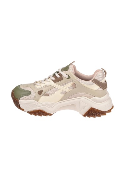 Sms Kadın Spor Ayakkabı Sneaker Sms-65137 Bej Yeşil Bej - Yeşil