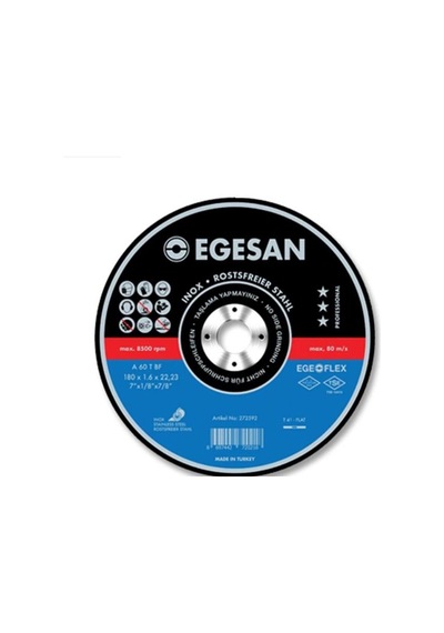 Egesan 180x1.6x22 İnox Kesme Taşı N11.461