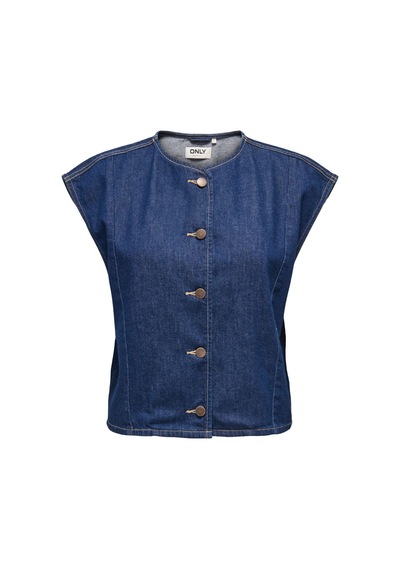 Only Onlsadıe Sl Dnm Waıstcoat Gen Kadın Beyaz Yelek - 15363629