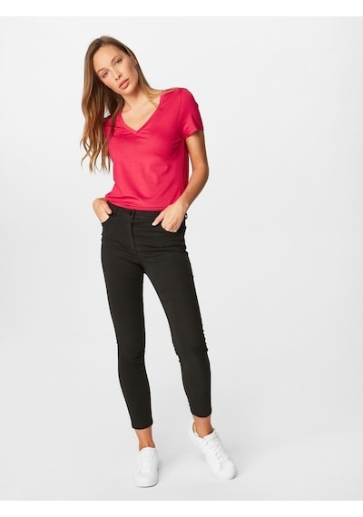 Faik Sönmez Kadın Slim Fit Coton Parça Boya Pantolon B00044 Siyah
