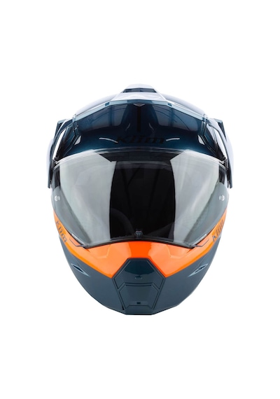 Klim X1 Alpha Carbon Concept Korumalı Adv Kapalı Motosiklet Kaskı Mavi Turuncu