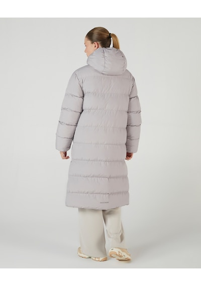 Skechers W Outerwear Puffer Jacket Kadın Gri Mont S242132-032 Gri