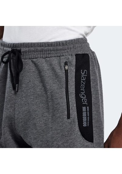 Slazenger NEACEL Erkek Cepli Kapri Koyu Gri Şort