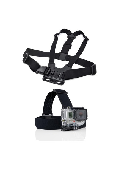 Gopro Uyumlu Göğüs Askısı Ve Kafa Bandı Seti Çok Renkli