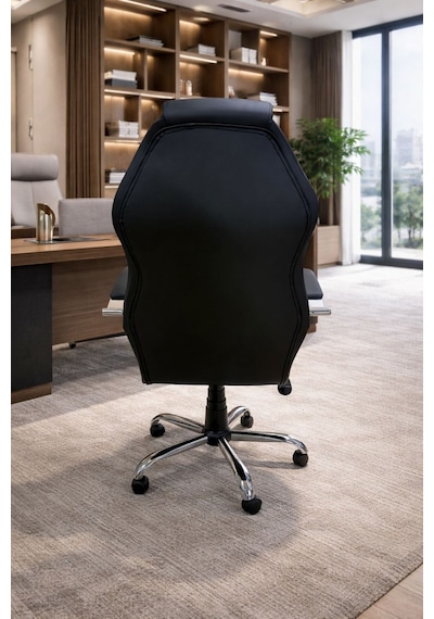 Deflen Yönetici Ofis Koltuğu Lüks Büro Koltuğu Ergonomik Yatar Mekanizmalı Deri Siyah Deflen Yönetici Ofis Koltuğu Lüks Büro Koltuğu Ergonomik Yatar Mekanizmalı Deri Siyah