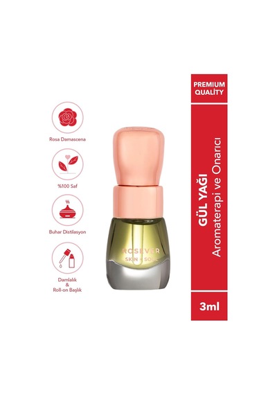 Saf Gül Yağı 3 Ml 0.3 ML