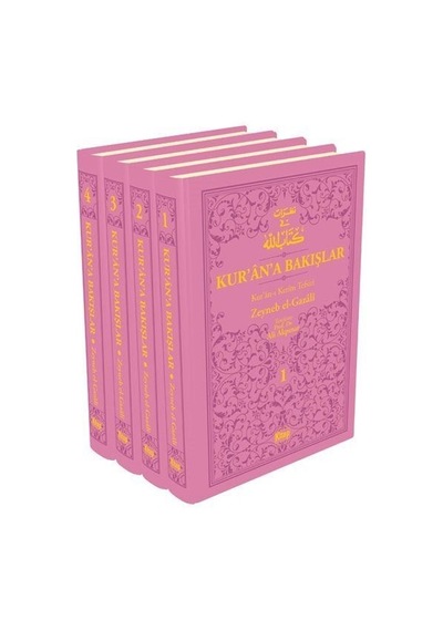 Kur'an'a Bakışlar Kur'an-ı Kerim Tefsiri Pembe Set - 4 Kitap Takım - Zeyneb Gazali - Kitap Dünyası