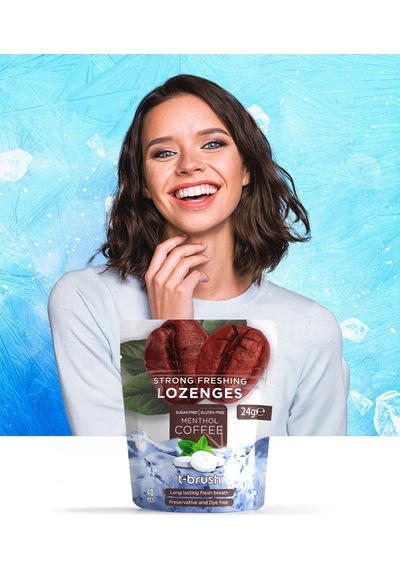 Tbrush Kahve ve Nane Aromalı Ferahlatıcı Ağız Pastili - Alkolsüz ve Şekersiz
