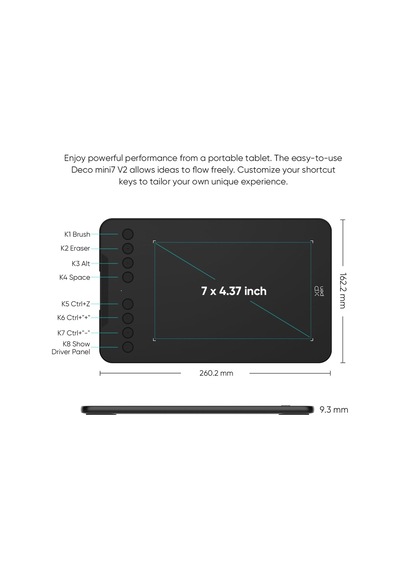 Deco Mini7 Grafik Tablet Android Windows İos Uyumlu