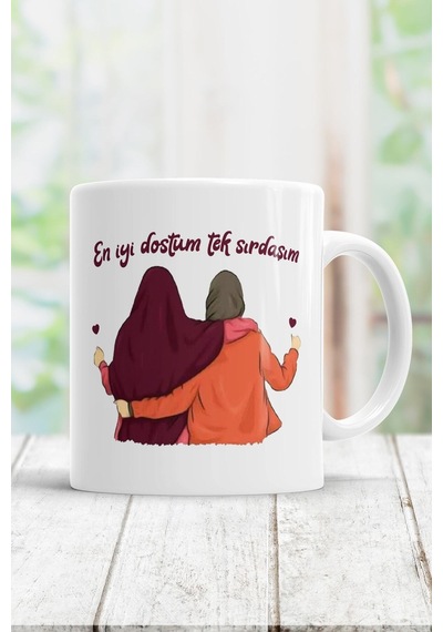 En Iyi Dostum Tek Sırdaşım Kupa Bardak Beyaz