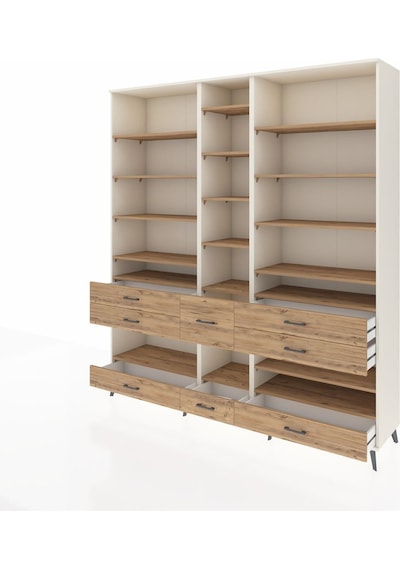 Hyperion Dolap 19 Raflı 8 Çekmeceli 220x44x243 Aytaşı-çam/çam Atlas Çam/atlas Çam Hyperion Dolap 19 Raflı 8 Çekmeceli 220x44x243 Aytaşı-çam/çam Atlas Çam/atlas Çam