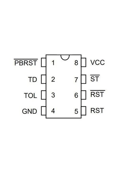Ds1232 Dıp-8 Güç Denetleyici Ve Monitör Seri Protokol Entegresi