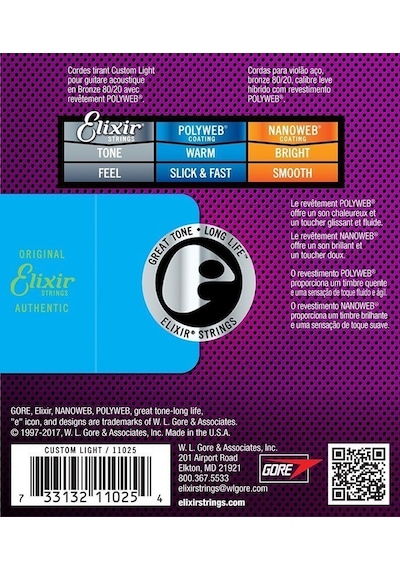 Elixir 011-052 Polyweb Coating Bronz Akustik Gitar Teli