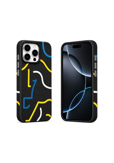 Nettech Apple iPhone 16 Pro Uyumlu Nt-n129 Desenli Seri Arka Koruma Kılıf - Siyah