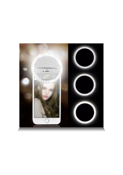 Genel Markalar Youtuber Led Selfie Led Işıklı Telefon Tutucu Makyaj Işığı Ring Light Usb Girişli
