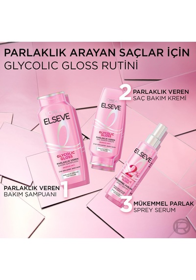 L'oreal Paris Glycolic Gloss Parlaklık Veren Saç Bakım Kremi 250ml