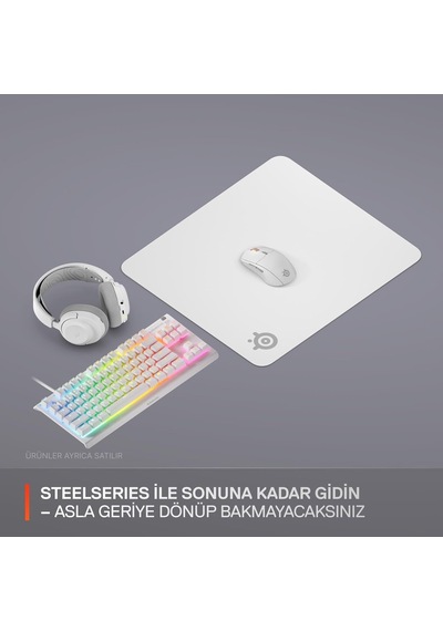 Qck Large Gaming Oyuncu Mouse Pad - Beyaz