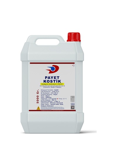 Payet Kostik Soda | Sodyum Hidroksit | Sud Kostik | 5 Kg