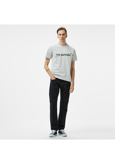 The Kooples Erkek Gri T-shırt Mavi
