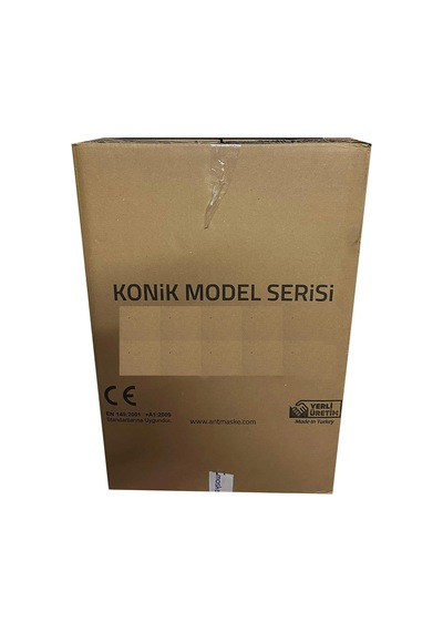Ventilli Maske Ffp2 Nr Toz İş Güvenlik Sanayi Boya Maskesi Konik Maske - 450 Adet / Koli