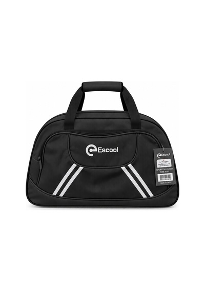 Fitilli Spor Ve Seyahat Çantası Siyah 2 Gözlü 38x62x20 Cm Günlük Kullanım Çok Renkli
