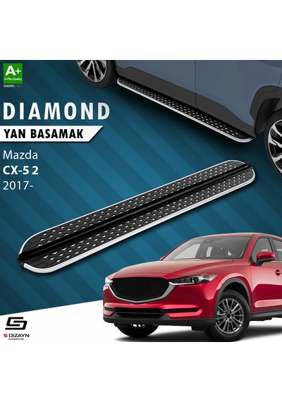S-dizayn Mazda Cx-5 2 Diamond Krom Yan Basamak 183 Cm 2017 Üzeri A+ Kalite