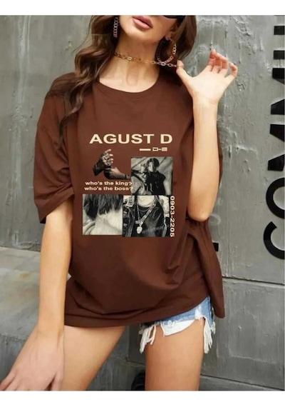 Kozia Outdoors Malkoçbey Agust Baskılı T-shirt Kahverengi