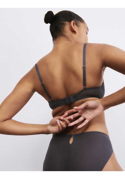 Marks & Spencer Nakışlı Sütyen T81006842D Gri