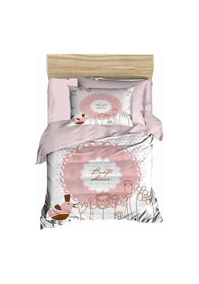 Yenidoğan Kız Bebek Nevresim Takımı %100 Pamuklu Baby Shower Çok Renkli