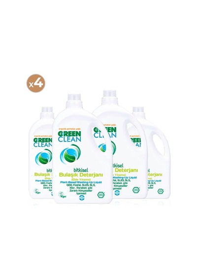 Green Clean Bitkisel Bulaşık Deterjanı 2750 Ml 4'lü Paket