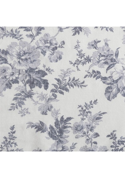 Home - Pamuk Fırfırlı, Ev Dekorasyonu İçin Şık Ve Hafif Pencere Dekorasyonu Annalise Floral Grey, 127 X 63,5 Cm