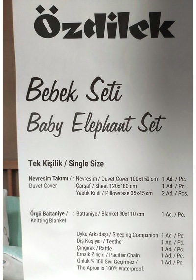 Özdilek 10 Parça Müslin Bebek Seti Önlüklü -monkey Bej