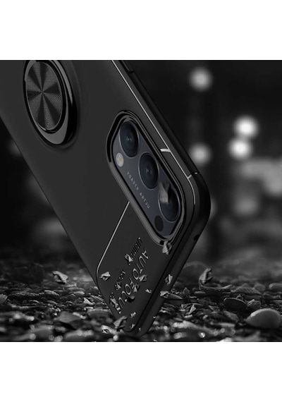 Oppo Reno 4 Kilif Lens Yüzüklü Tam Korumali Silikon Kapak 463563081