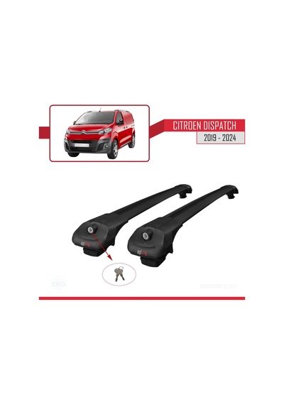Citroen Dispatch 2019 Ve Sonrası İle Uyumlu Ace-1 Ara Atkı Tavan Barı Siyah