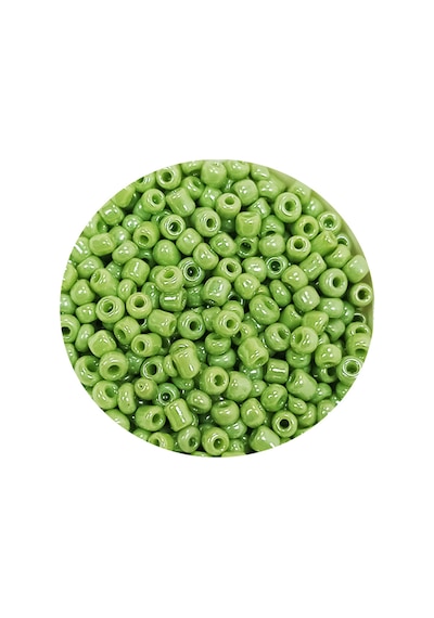 Dökme Cam Kum Boncuk 11/0 2 Mm - 20 Gram - Açık Yeşil - Bnc003