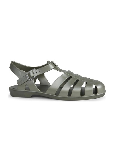 36-40 Numara Arası Bıarrıtz Metal Sandalet - Yeşil Yeşil