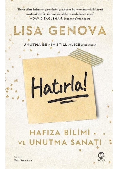 Hatırla! Hafıza Bilimi ve Unutma Sanatı  - Lisa Genova  - Nova Kitap