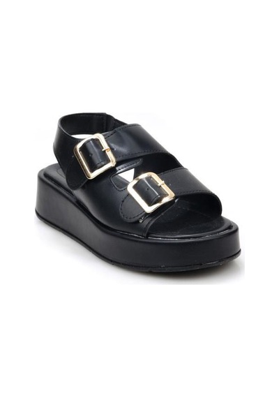 Aryan 83-606 Kadın Comfort Günlük Sandalet Sıyah