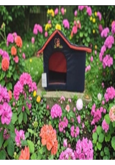 Dış Mekan Su Geçirmez Kedi Ve Köpek Evi Siyah 53x35x39