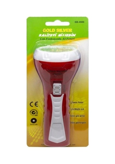 Gold Silver Gs-4500 1 Watt Şarjlı El Feneri Beyaz