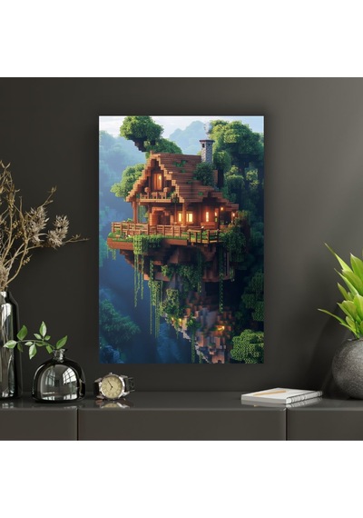 Minecraft Oyun Game Gaming Temalı Dekoratif Cam Tablo -21